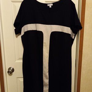 Fashion Bug size 3X Black White T Dress